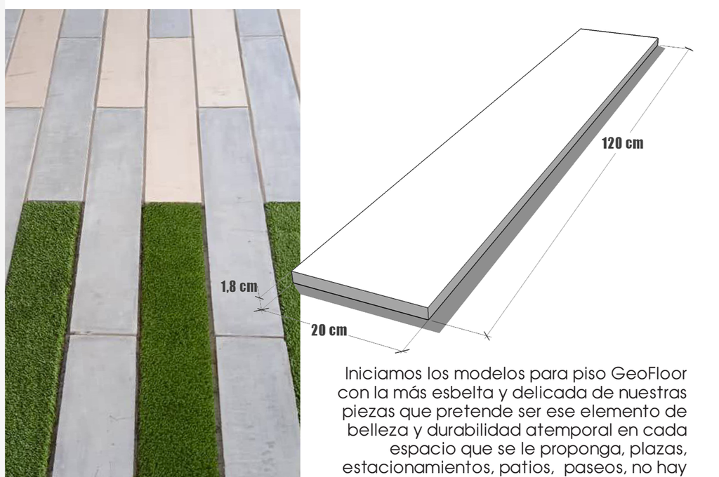 PLAIN 120X60 M2 (5 piezas = 1,20m2)