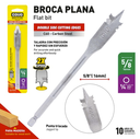 MECHA PLANA P/MADERA 5/8" COVO