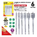 JUEGO DE MECHAS O BROCAS PLANAS PARA MADERA 6UNDS COVO 9-592