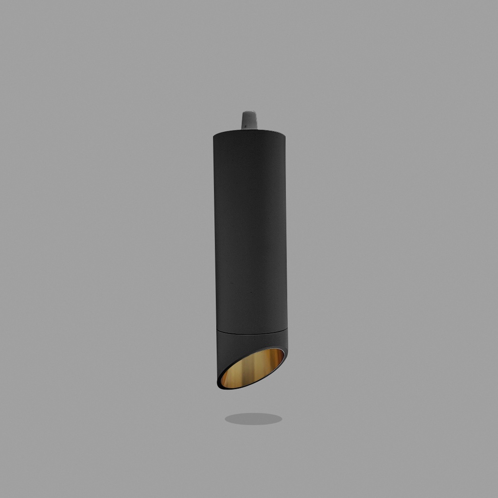 Lámpara Colgante GU10 modelo corto Negro IP20