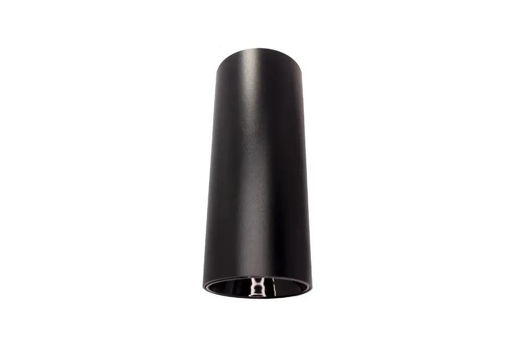 APLIQUE DE SOBREPONER FIJO PARA TECHO NEGRO 55*110MM BASE PARA GU10 AI