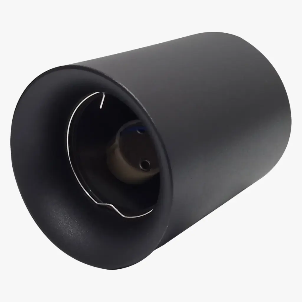 APLIQUE DE SOBREPONER FIJO NEGRO 80*100MM BASE PARA GU10    