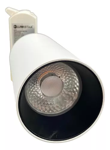 LAMPARA RIEL TRACK LIGHT BLANCA 20W 100-240V 3000K LUZ CALIDA LUMISTAR