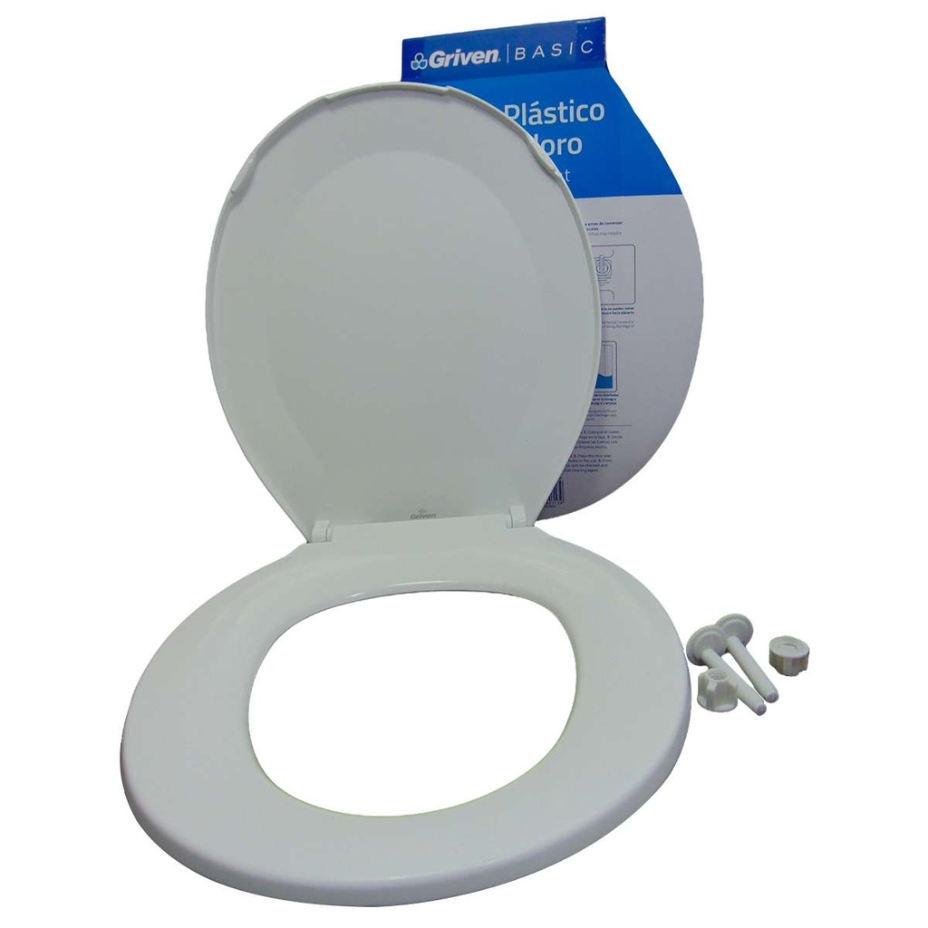 TAPA ASIENTO SANITARIO BASIC BLANCO 19" GRIVEN 7-260