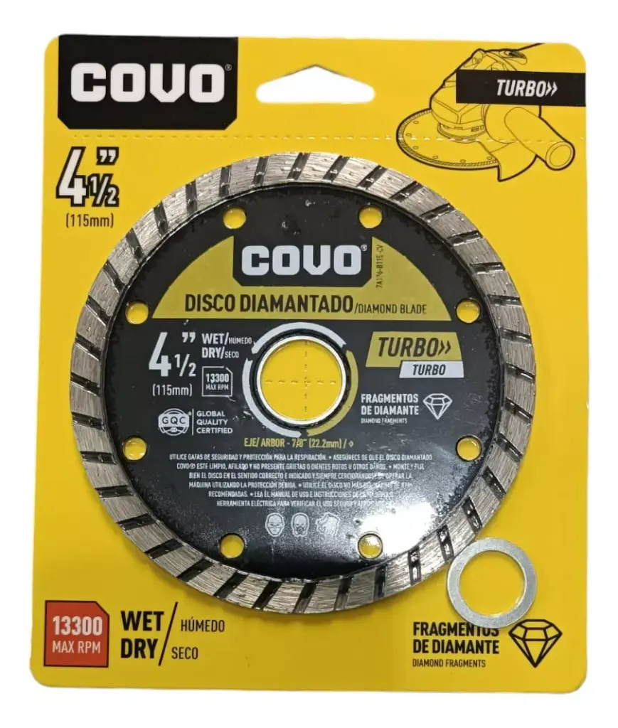 DISCO DIAMANTADO PARA CONCRETO 4 1/2" COVO 4-005