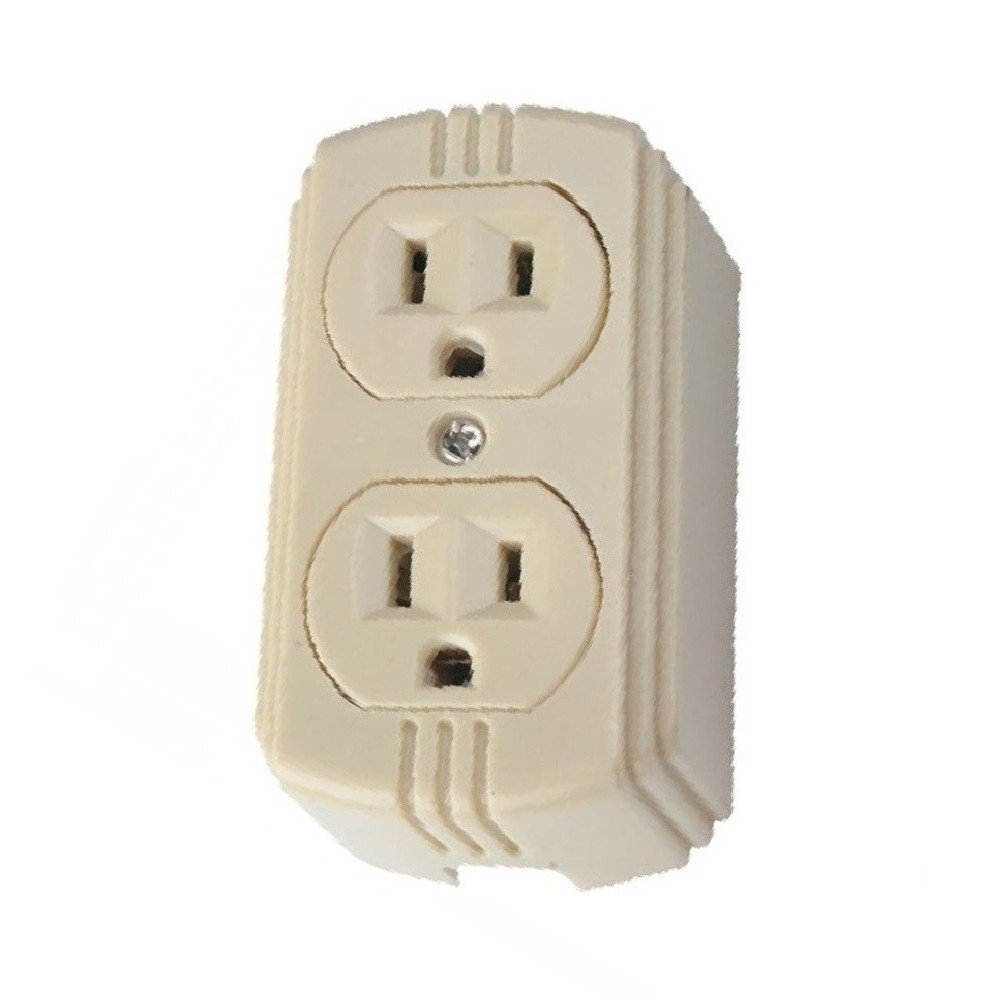 TOMACORRIENTE DOBLE C/TIERRA SUPERFICIAL 125V 15AMP LUMISTAR