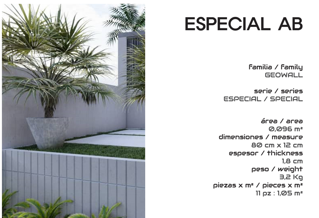 ESPECIAL AB M2 (11 Piezas = 1,05m2)