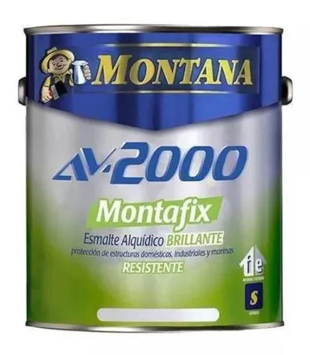 AV-2000 MONTAFIX ESMALTE BRILLANTE NEGRO GAL MONTANA