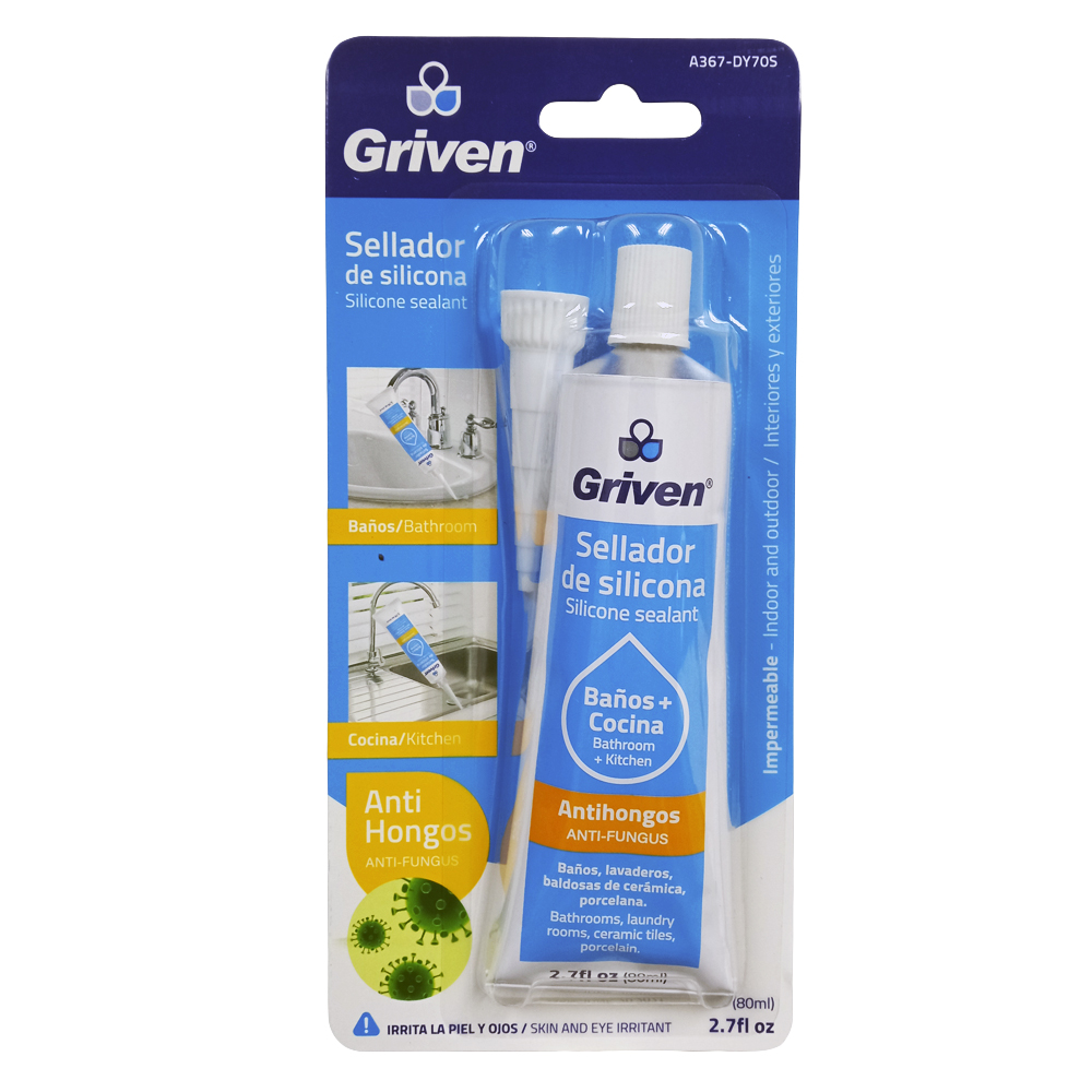 SELLADOR DE SILICONA TRANSPARENTE 80ML GRIVEN