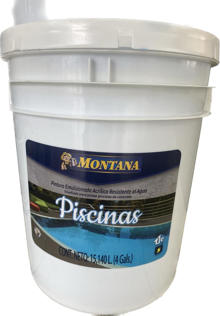 PISCINA EMULSIONADA ACRILICA AZUL  CUÑETE 4 GLN MONTANA