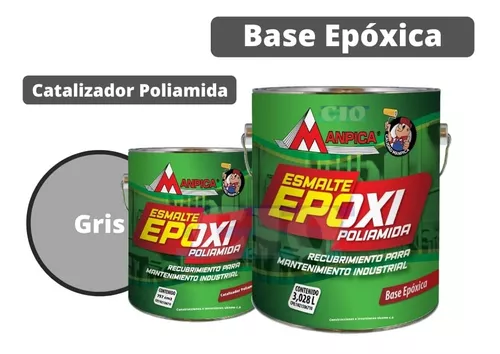 KIT ESMALTE EPOXI GRIS MEDIO MANPICA
