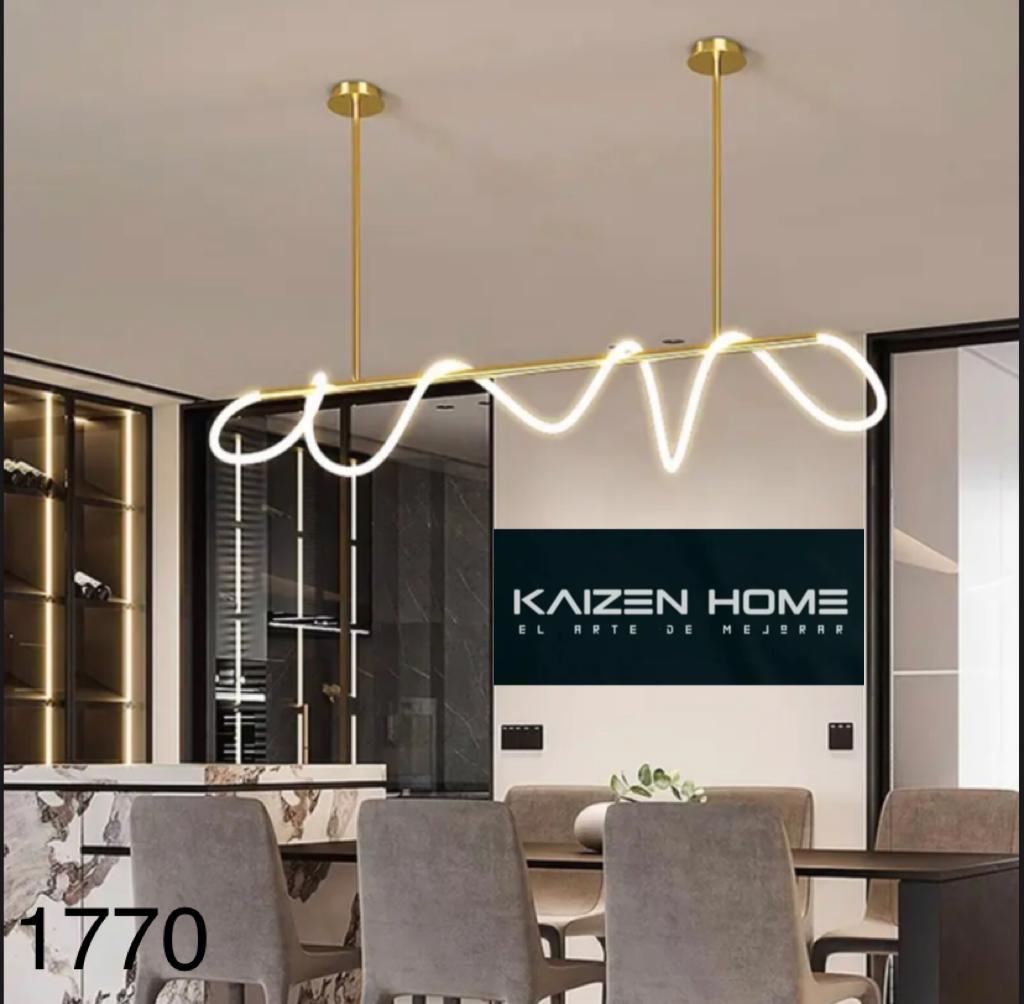 Lampara Colgante Decorativa 45W 3 TONOS 70x35x15 ORO 1769 ZX