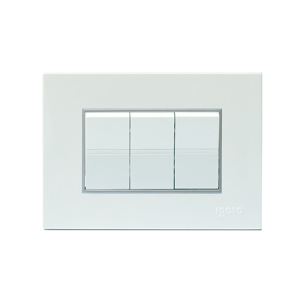 INTERRUPTOR TRIPLE SERIE Z BLANCO IGOTO