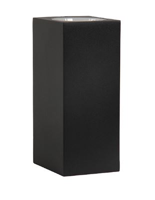 Aplique Decorativo NEGRO 6W 3000K IP54 150x70x80mm