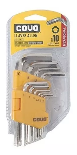 Juego de llaves Allen 10 Piezas COVO