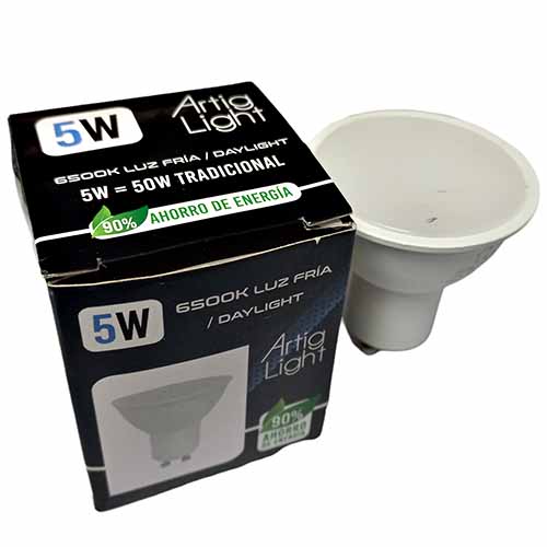 Bombillo LED Dicroico GU10 5W 6500K AI