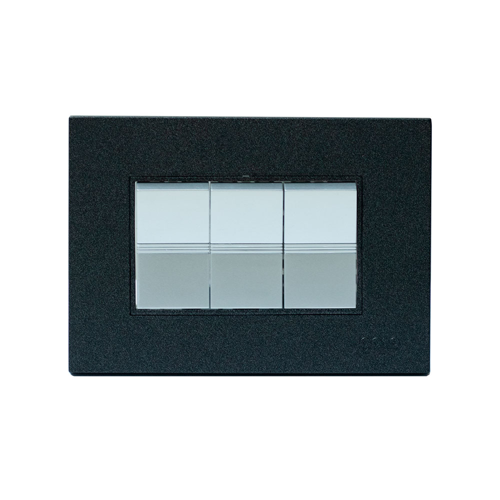 INTERRUPTOR TRIPLE SERIE Z NEGRO IGOTO
