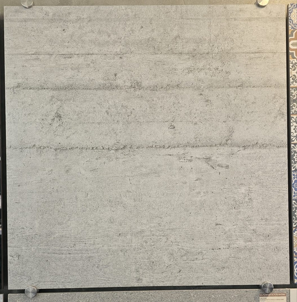 Porc. Rustico Cemento Silver Gray 600x600 M2