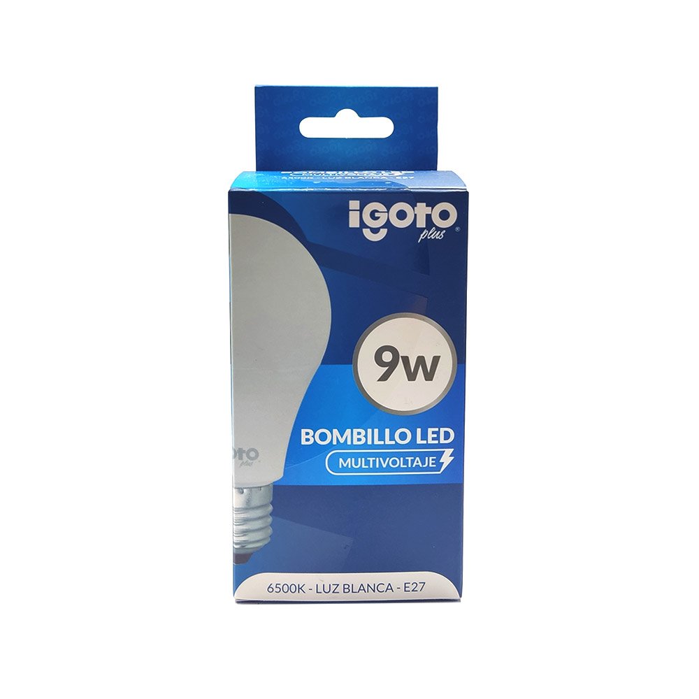 BOMBILLO LED 9W IGOTO MULTIVOLTAJE 6500K