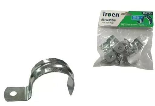 [TR-EMT012] ABRAZADERAS 1/2 PULGADA10PZAS TROEN