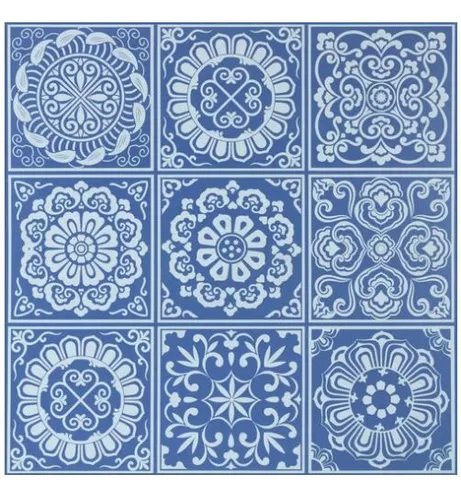 [1003030SI] PORC. VINTAGE AZUL MARRAKECH 60X60 1.44M2