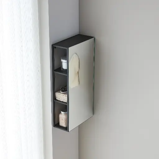 [1009206] ESPEJO LED con repisa rectangular ELEMENT 60x12 13.5 profundidad