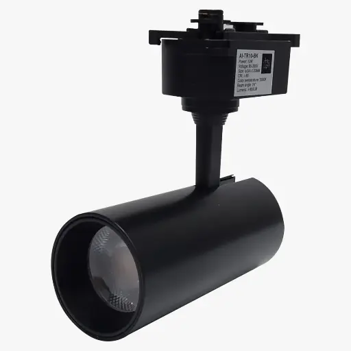 [AI-TR10-BK] LAMPARA PARA RIEL LED 10W 3000K NEGRA