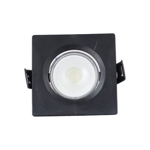 [LD-1556] LAMPARA OJO DE BUEY CUADRADO NEGRO SIN BOMBILLO