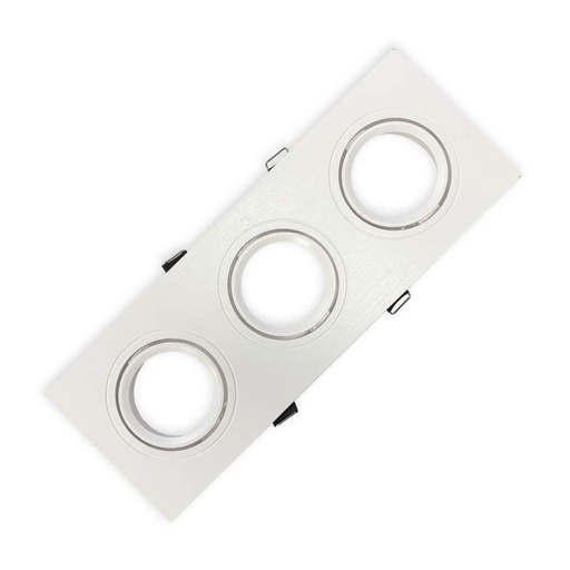 [LD-1559] LAMPARA OJO DE BUEY REDONDO TRIPLE BLANCO SIN BOMBILLO