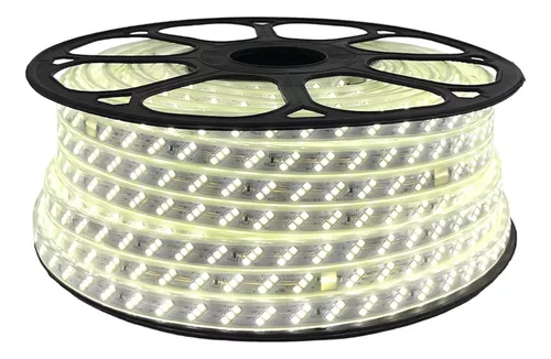 [LD-1081] CINTA LED TRIPLE CHIP 50MT 6500K 2835 10MM 180D 110V 