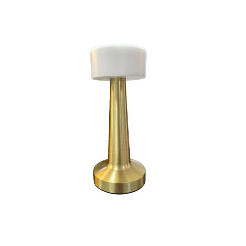 [12-0014] LAMPARA LED DORADA DE MESA CARGA USB 2.5W 3000K-6500K 21*9CM 2007