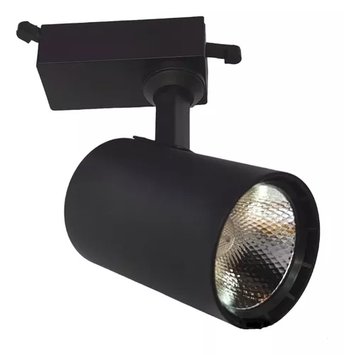 [LED252] LAMPARA RIEL TRACK LIGHT NEGRA 20W 100-240V 6000K LUZ BLANCA LUMISTAR