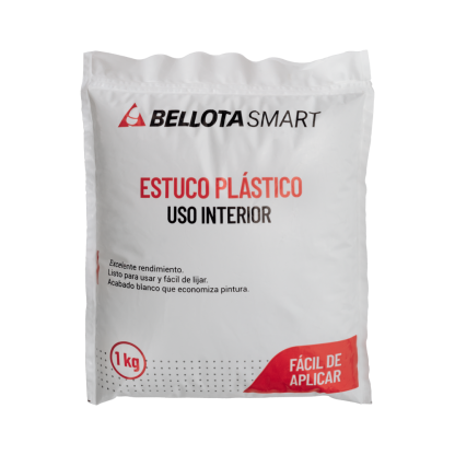 [MACILK] ESTUCO PLASTICO USO INTERIOR 1KG (BOLSA) BELLOTA SMART 2-582