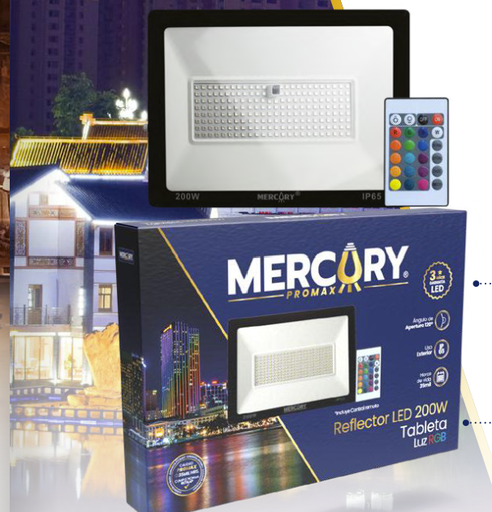 [IRL09] REFLECTOR LED 200W RGB CON CONTROL MERCURY