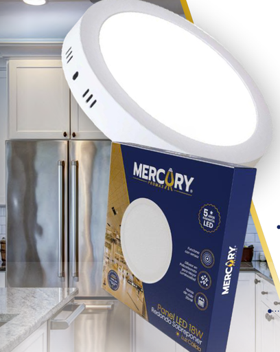[IPL22] PANEL LED 12W SUPERFICIAL REDONDO MERCURY