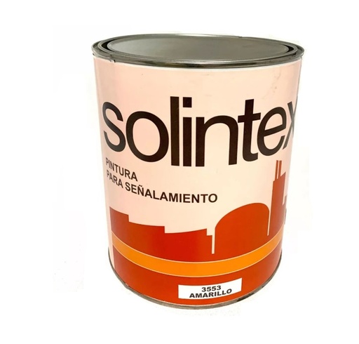 [3553-01] PINTURA PARA SEÑALAMIENTO AMARILLO 3500 SOLINTEX