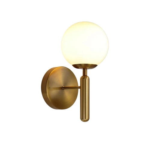 [03-1039] LAMPARA DE APLIQUE INTERIOR NORDICA ESFERA DORADO 5W 6000K-3000K-4000K 1893