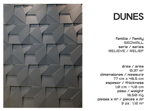 [GEO3] DUNES M2 (3 pz : 1,12 m²)