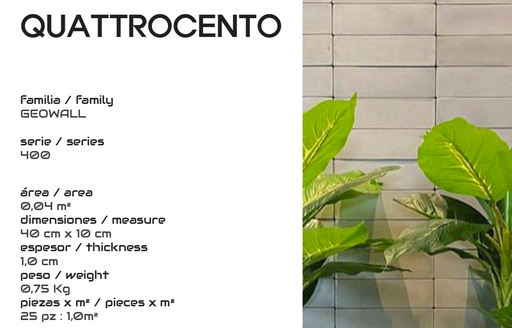 [GEO8] QUATTROCENTO M2 (25 Piezas = 1m2)