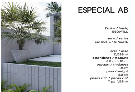 [GEO10] ESPECIAL AB M2 (11 Piezas = 1,05m2)