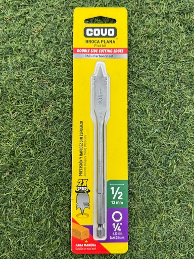 [CV-FWD-102] MECHA PLANA P/MADERA 1/2" COVO
