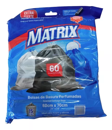 [A151-LJD03T] BOLSA DE BASURA 60X70CM 15 GAL X 60 UNDS MATRIX 9-673