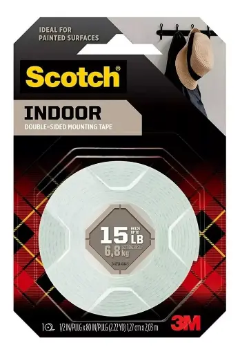 [114S] 3M CINTA DOBLE FAZ INTERIORES 1,27MT