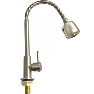 [GF-GFFF12] GRIFERIA MONOMANDO FLEXIBLE ACERO INOXIDABLE 304 1/2 AF GF