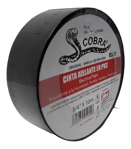 [TEI-21] TEIPE CINTA AISLANTE PVC COBRA 3/4 10M        