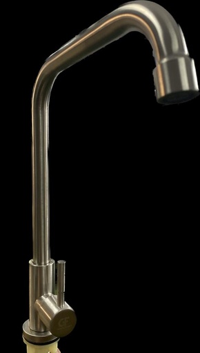 [GF-CREC12] GRIFERIA CUELLO RECTANGULAR DE LUJO SS304 1/2  PLATA GF