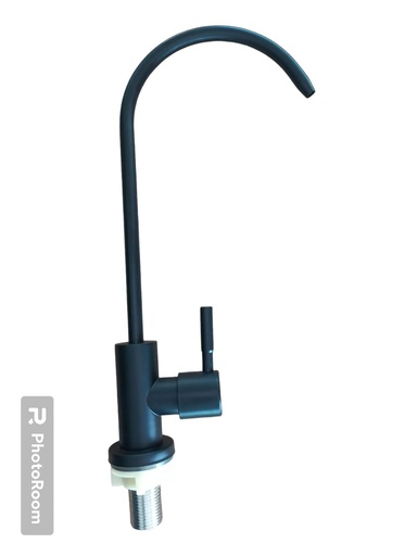 [GF-GFCCLB12] GRIFERIA CUELLO DE CISNE FILTRO DE AGUA DE LUJO ACERO INOX 304 1/2 BLACK GF