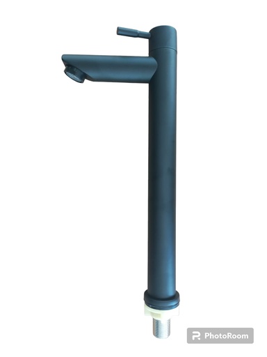 [GF-LBF12] GRIFERIA PARA LAVAMANOS SS304 BLACK AGUA FRIA 1/2 GF      