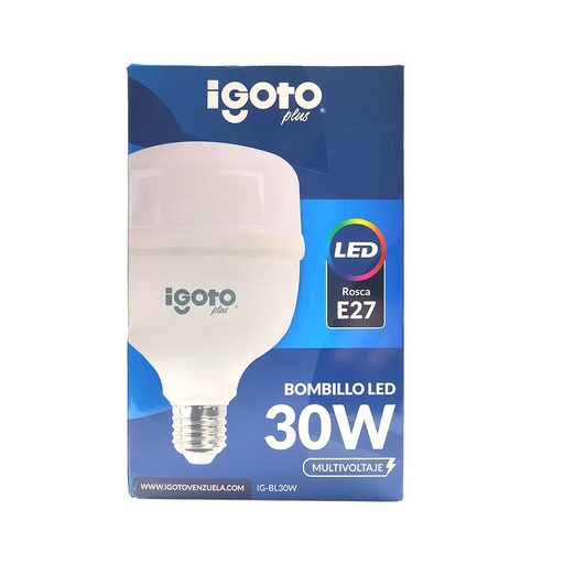 [IG-BL30W] Bombillo LED 30W Tipo Domo E27 IGOTO