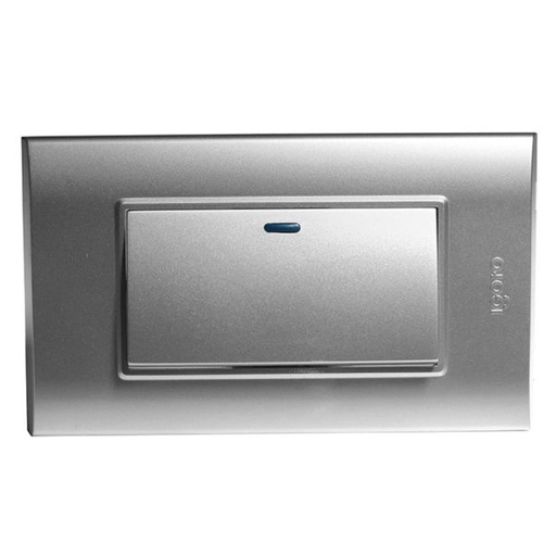 [B512-S] INTERRUPTOR SENCILLO (LARGO) SERIE B PLAT IGOTO      